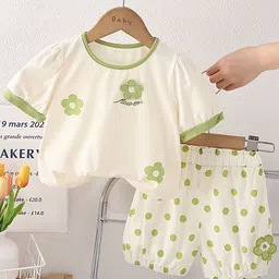 LULU & SKY Girls Printed T-shirt with Shorts-picture-34