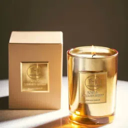 Pure Home and Living Gold Rose And Summer Berry Scented Candle-image-9
