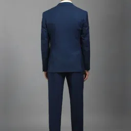Louis Philippe Navy Slim Fit Three Piece Suit image 2