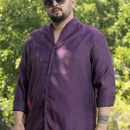 Instafab Plus Size Comfort Relaxed Fit Checked Cotton Shirt-picture-46