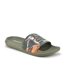 Woodland Mens Olive Slides image 3