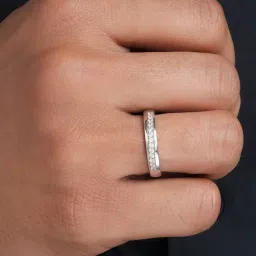 Zavya 925 Silver Minimal Rhodium Plated Ring For Men image 3