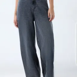 Nuon by Westside Grey Faded Relaxed-Fit High-Rise Jeans-image-68