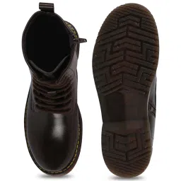 Fausto Women's Brown Derby Boots image 3