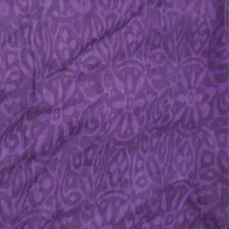 Unnati Silks Purple Printed Saree With Unstitched Blouse image 3