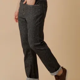 Cavallo By Linen Club Black  Straight Fit Jeans image 3