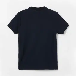 Fame Forever by Lifestyle Boys Navy Cotton Textured Polo T-Shirt image 2