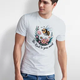 Seekbuylove Men Bio Finish Graphic Printed Pure Cotton T-shirt-picture-24