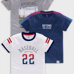 Codez Kids Multicolor Printed T-Shirt (Pack Of 3)-picture-32