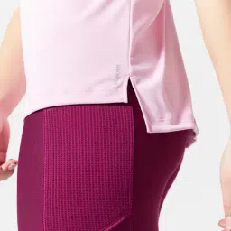 Domyos By Decathlon Pink Regular Fit Sports T-Shirt image 5