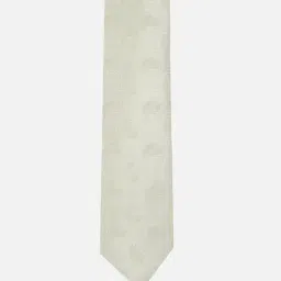 Louis Philippe Green Polyester Embroidered Tie image 3