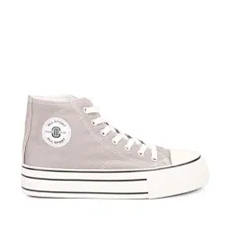 Mozafia Women's Grey Ankle High Sneakers-image-67