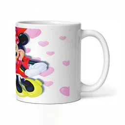 Mr UVD White & Red Graphic Printed Ceramic Glossy Mug 350 ml image 4