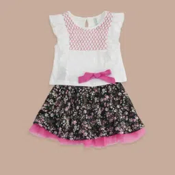 Pantaloons Baby White & Pink Cotton Printed Top Set-picture-43