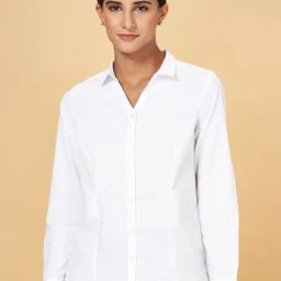 Annabelle by Pantaloons White Regular Fit Shirt-picture-34