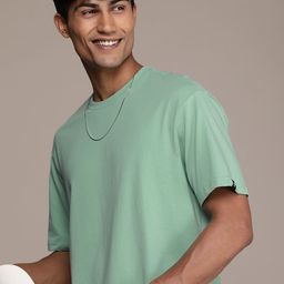 WROGN Solid Round Neck Oversized T-shirt-picture-17