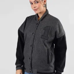 Chkokko Grey & Black Embroidered Jacket-picture-39
