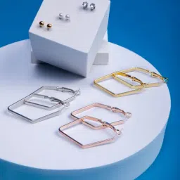 Priyaasi Solitaire Multicolored Detachable Earrings Set-image-19