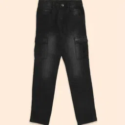 Pantaloons Junior Black Tapered Fit Jeans-image-55