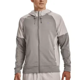 Under Armour Grey Regular Fit Colour Block Sports Hoodie-picture-24