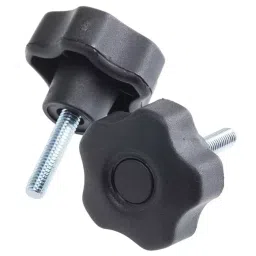 RS PRO Black Multiple Lobes Clamping Knob M6 Threaded Stud, 7027572-picture-32