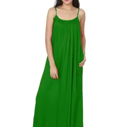 PATRORNA Dark Green Night Dress-image-58