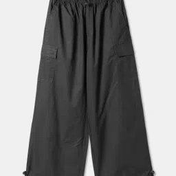 R&B Kids Black Regular Fit Trousers-picture-20