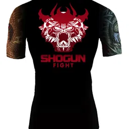 shogun Fight Rash Guard BJJ MMA Premium Jiu Jitsu Fighting Grappling Compression Shirt image 3