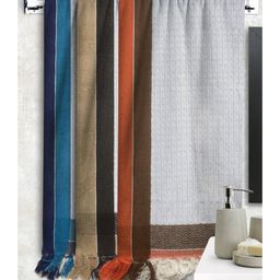 Athom Living 100% Premium Cotton Bath Towel Waffle Border Pack Of 3 - Multicolor-picture-21
