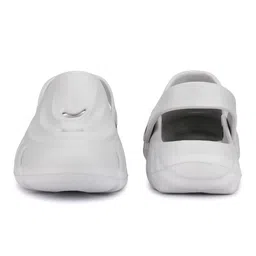 Priaansha Kids Perforated Wave Design Clogs - Light Grey image 3