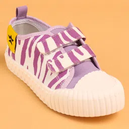 Cute Walk by Babyhug Casual Shoes with Velcro Closure - Purple image 3