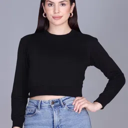 Obaan Women Crop Sweatshirt-image-68
