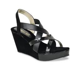 Shezone Women Black Solid Wedges-image-43