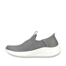 Skechers Women's ULTRA FLEX 3.0-SMOOTH STEP Grey Sneakers image 3