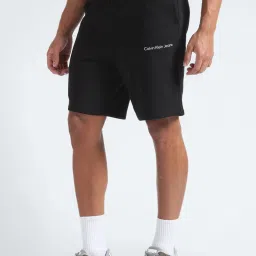 Calvin Klein Jeans Black Regular Fit Shorts image 3
