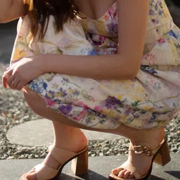 Saint G Leather Embellished Block Heels-image-79