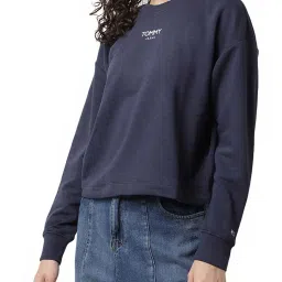 Tommy Hilfiger Twilight Navy Logo Regular Fit Sweatshirt image 3