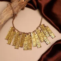 Sohi gold plated designer party necklace for women-image-86
