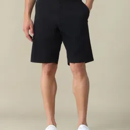 U.S. Polo Assn. Black Cotton Slim Fit Shorts-picture-16