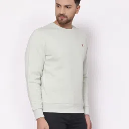 Red Tape Green Regular Fit Solid Sweatshirt image 3