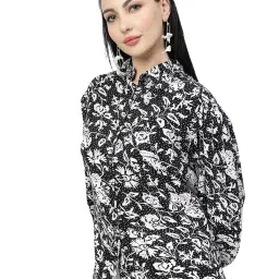 Melon by PlusS Black & White Printed Casual Shirt image 3
