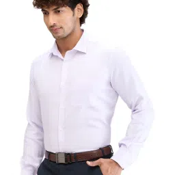 Park Avenue Violet Regular Fit Checks Shirt image 3