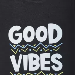 Vimal Jonney Kids Black Cotton Printed T-Shirt image 3