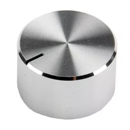 RS PRO 22 mm Silver Potentiometer Knob for 6.4 mm Shaft Splined, 499949-picture-27