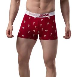 UnderJeans by Spykar Maroon Printed Trunks-picture-30