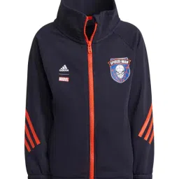 Adidas Kids Navy Cotton Striped Sweatshirt-picture-41