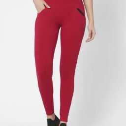 Sweet Dreams Red Mid Rise Tights-picture-45