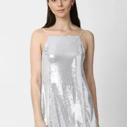 Forever 21 Sliver Embellished Shift Regular Fit A Line Dress-picture-13