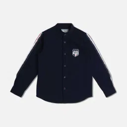 Pepe Jeans Boys Blue Cotton Regular Fit Full Sleeves Shirt-picture-30