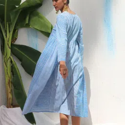 Chidiyaa Walk In the Clouds Amaris Handprinted Cotton Dress image 3